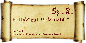 Szilágyi Ulászló névjegykártya
