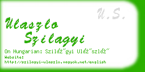 ulaszlo szilagyi business card